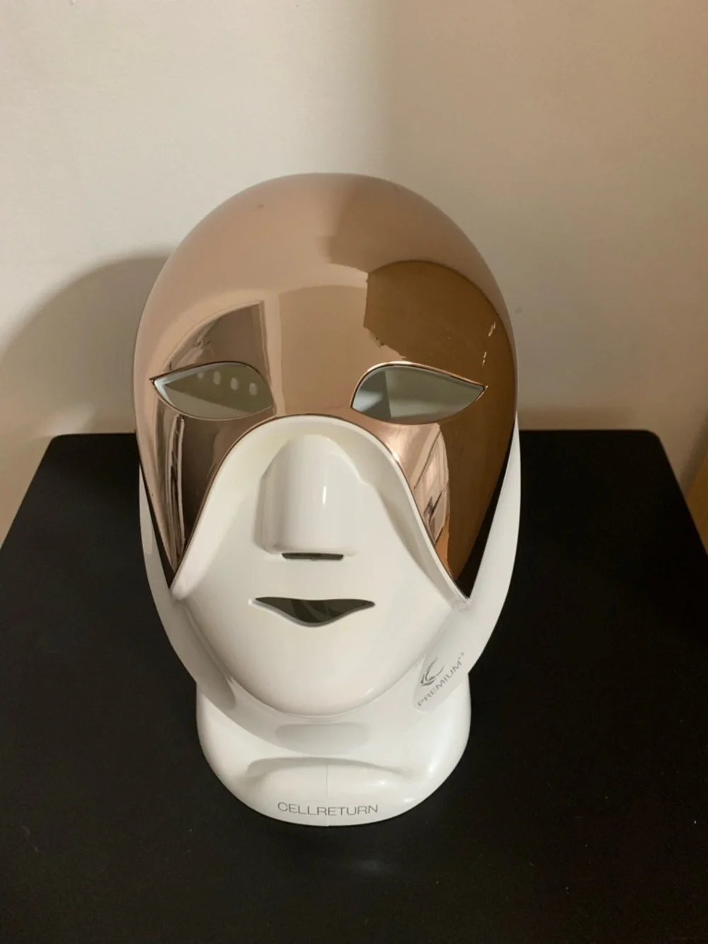 CELLRETURN LED Face Mask - Rose Gold & White